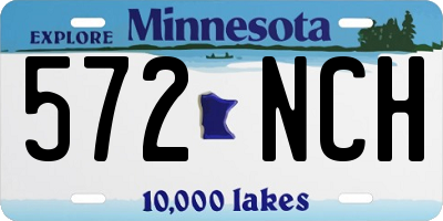 MN license plate 572NCH