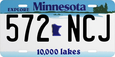 MN license plate 572NCJ