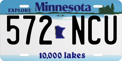 MN license plate 572NCU