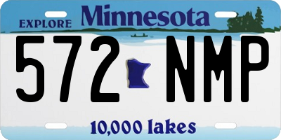 MN license plate 572NMP