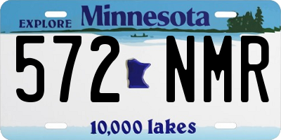 MN license plate 572NMR