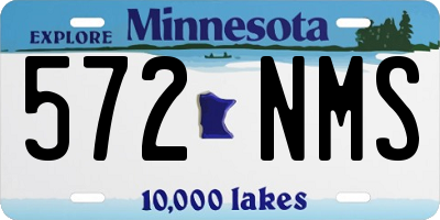 MN license plate 572NMS