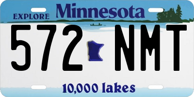 MN license plate 572NMT