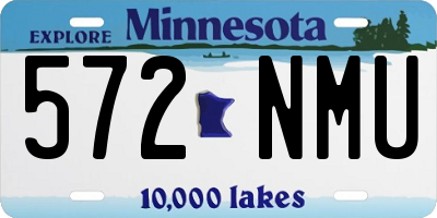 MN license plate 572NMU