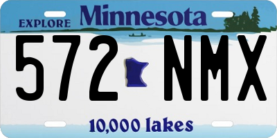 MN license plate 572NMX