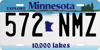 MN license plate 572NMZ