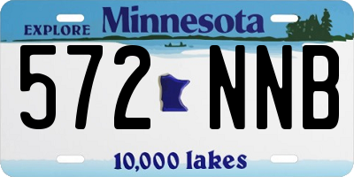 MN license plate 572NNB