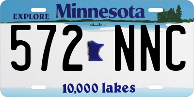 MN license plate 572NNC