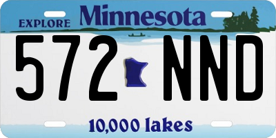 MN license plate 572NND