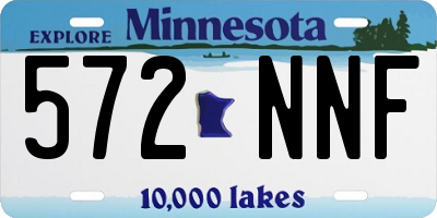 MN license plate 572NNF