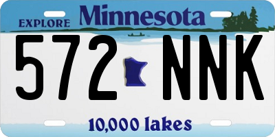 MN license plate 572NNK