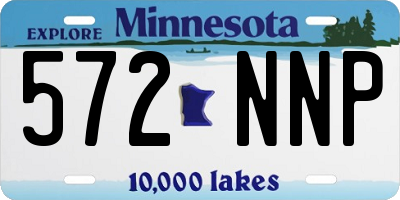 MN license plate 572NNP