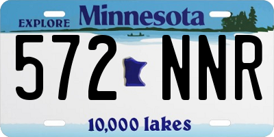 MN license plate 572NNR