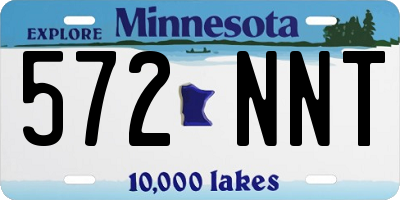 MN license plate 572NNT