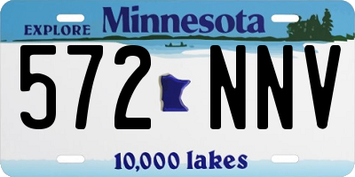 MN license plate 572NNV