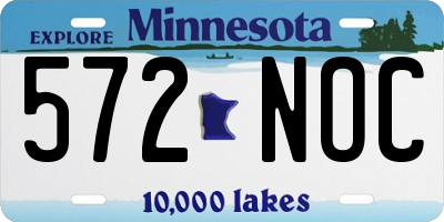 MN license plate 572NOC