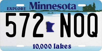 MN license plate 572NOQ