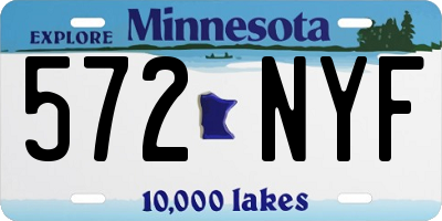 MN license plate 572NYF