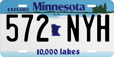 MN license plate 572NYH