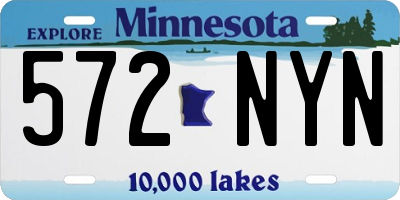MN license plate 572NYN