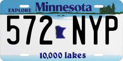 MN license plate 572NYP