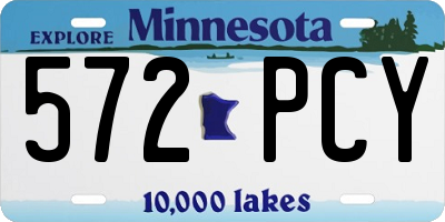 MN license plate 572PCY
