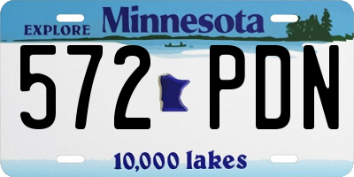 MN license plate 572PDN