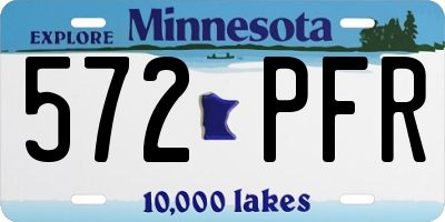 MN license plate 572PFR