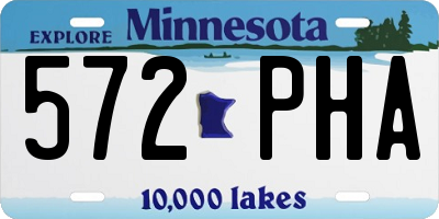 MN license plate 572PHA