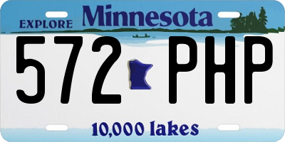 MN license plate 572PHP