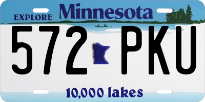 MN license plate 572PKU