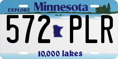 MN license plate 572PLR