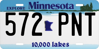 MN license plate 572PNT