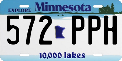 MN license plate 572PPH
