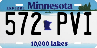 MN license plate 572PVI