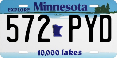 MN license plate 572PYD