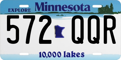 MN license plate 572QQR