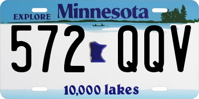 MN license plate 572QQV