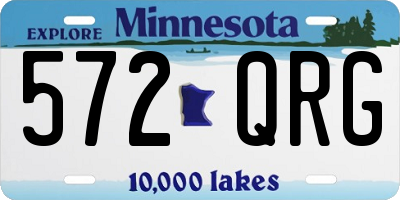 MN license plate 572QRG