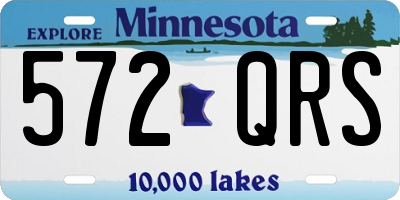 MN license plate 572QRS