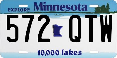 MN license plate 572QTW