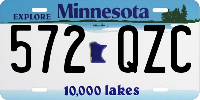 MN license plate 572QZC