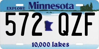 MN license plate 572QZF