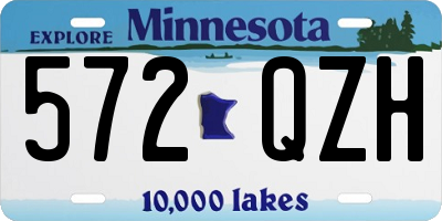 MN license plate 572QZH