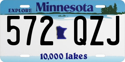 MN license plate 572QZJ