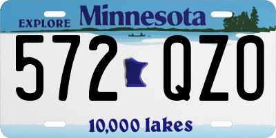 MN license plate 572QZO
