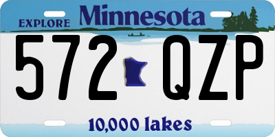 MN license plate 572QZP