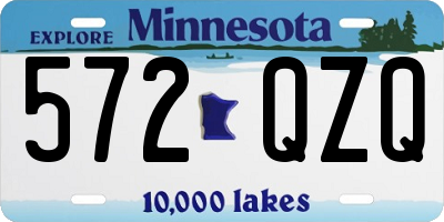 MN license plate 572QZQ