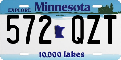 MN license plate 572QZT