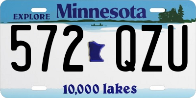 MN license plate 572QZU